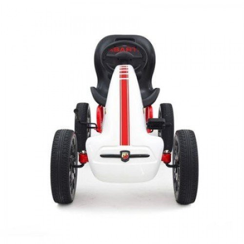 Kart cu pedale Bebeking Abarth alb